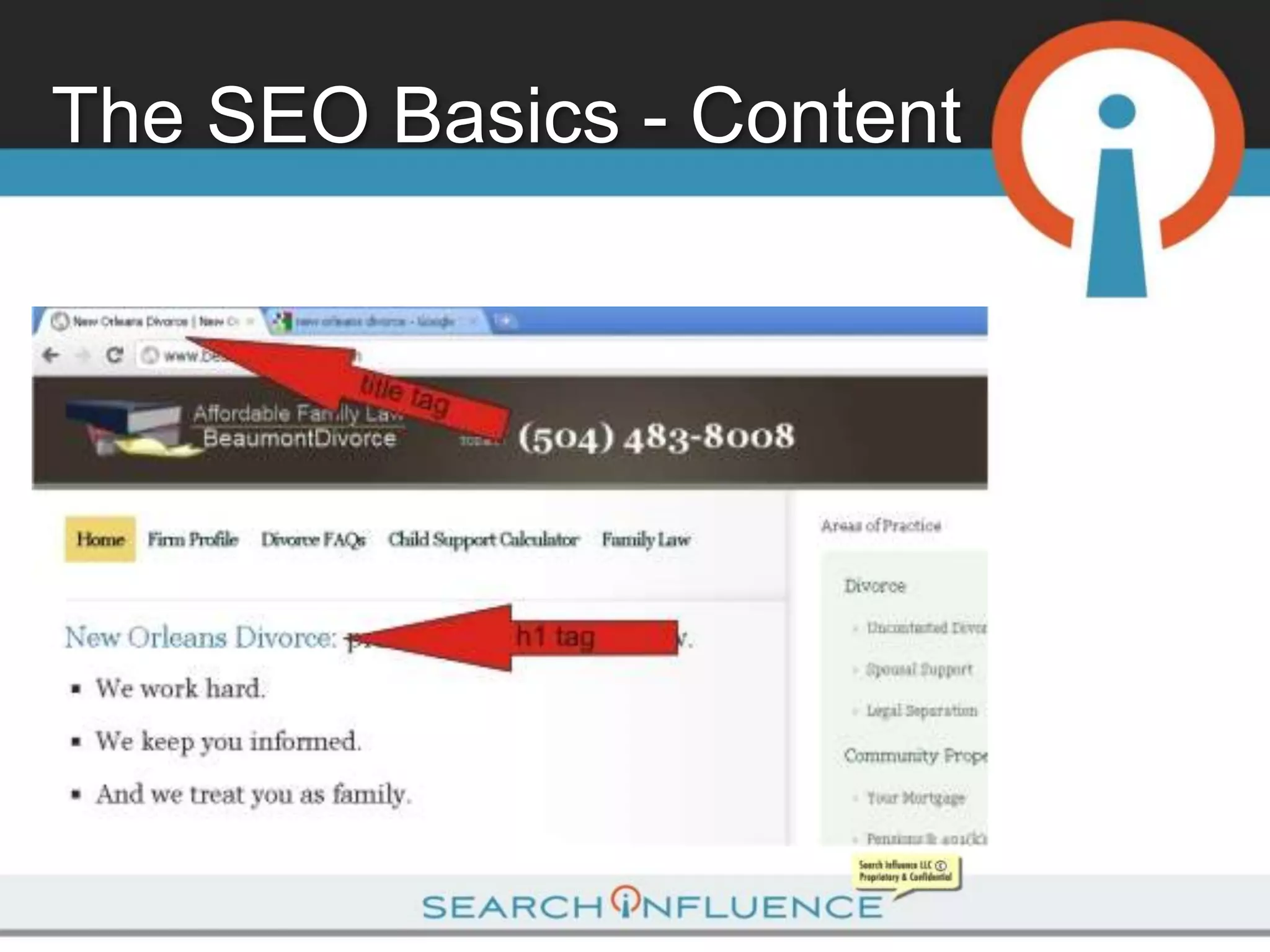 The SEO Basics - Content
 