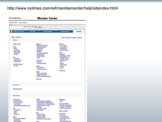 http://www.nytimes.com/ref/membercenter/help/siteindex.html 
