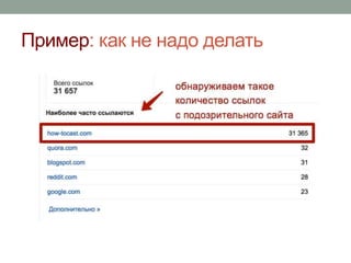 Пример: как не надо делать
 