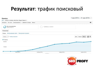 Результат: трафик поисковый
 