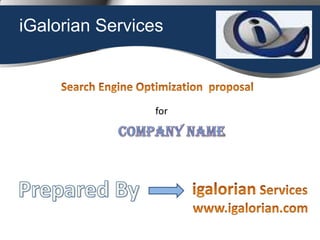 iGalorian Services

for

 