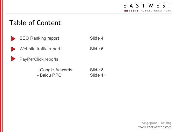 seo report template template reports