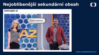 SEO Restart 2022: Šárka Jakubcová - Redesign iVysílání České televize z pohledu SEO