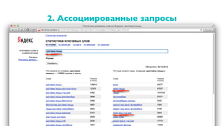 2. Ассоциированные запросы
15
 