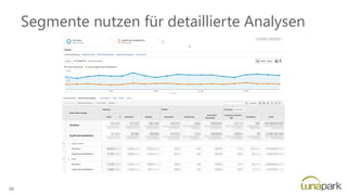 Segmente nutzen für detaillierte Analysen
46
 