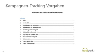 Kampagnen-Tracking Vorgaben
75
 