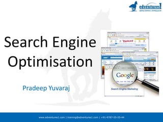 Search Engine Optimisation Pradeep Yuvaraj 