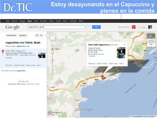 Estoy desayunando en el Capuccino y
pienso en la comida

 