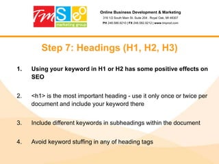 Current Conditions – Is your site SEO friendly?