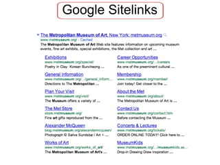 Google Sitelinks
 