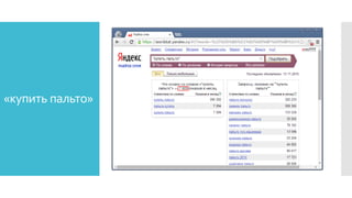«купить пальто»
 