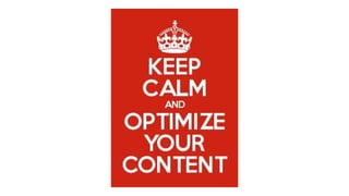 How to get Content Perfectly Optimized for Users and SEO