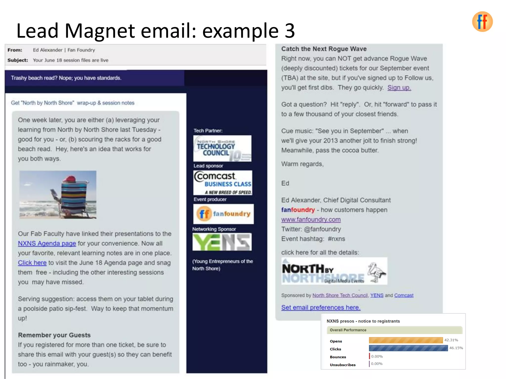 34
Lead Magnet email: example 3
 