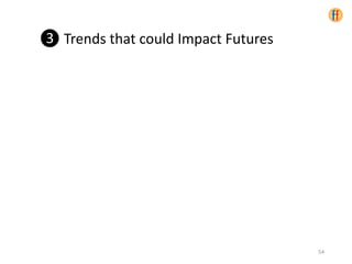 ❸ Trends that could Impact Futures
54
 