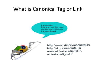 What is Canonical Tag or Link
 