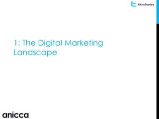 @AnnStanley
1: The Digital Marketing
Landscape
 