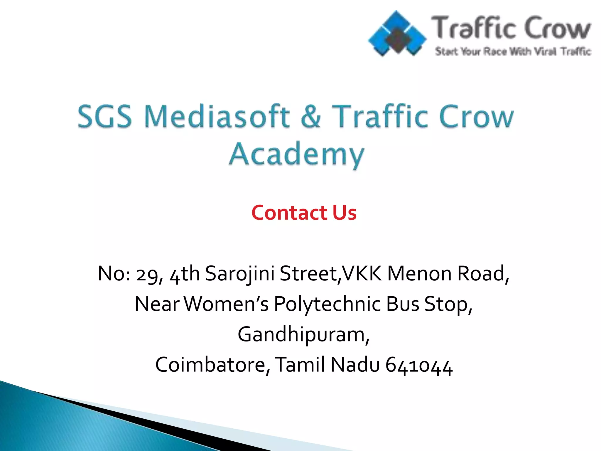 Seo Training Courses Coimbatore PPT Seo Training Courses Coimbatore PPT