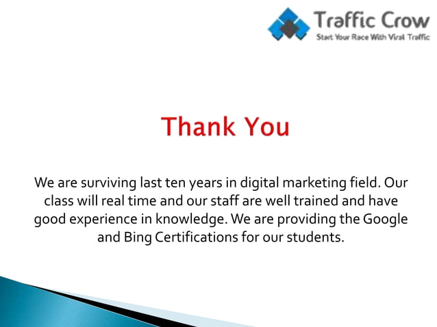 Seo Training Courses Coimbatore PPT Seo Training Courses Coimbatore PPT