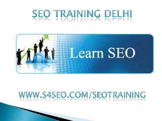 Seo Training Delhi