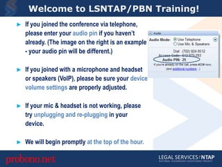 Welcome to LSNTAP/PBN Training! ,[object Object]