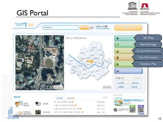 GIS Portal


                  3D Map

               Aerial Image

             Ground Information

              City Information

               Statistics Map




                                 15
 