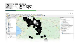 2.
야생동물 행동권 분석
-1. 온도지도
 