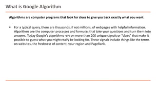 Google Algorithm updates | PPTX