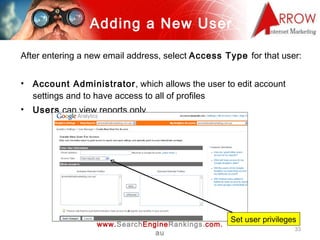 Adding a New User <ul><li>After entering a new email address, select  Access Type  for that user: </li></ul><ul><li>Accoun...