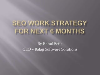 By Rahul Setia
CEO – Balaji Software Solutions
 