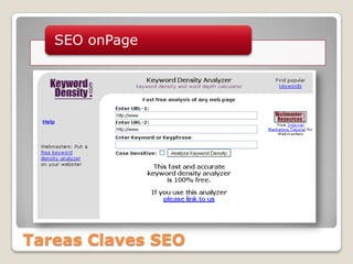 Tareas Claves SEO