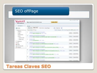 Tareas Claves SEO