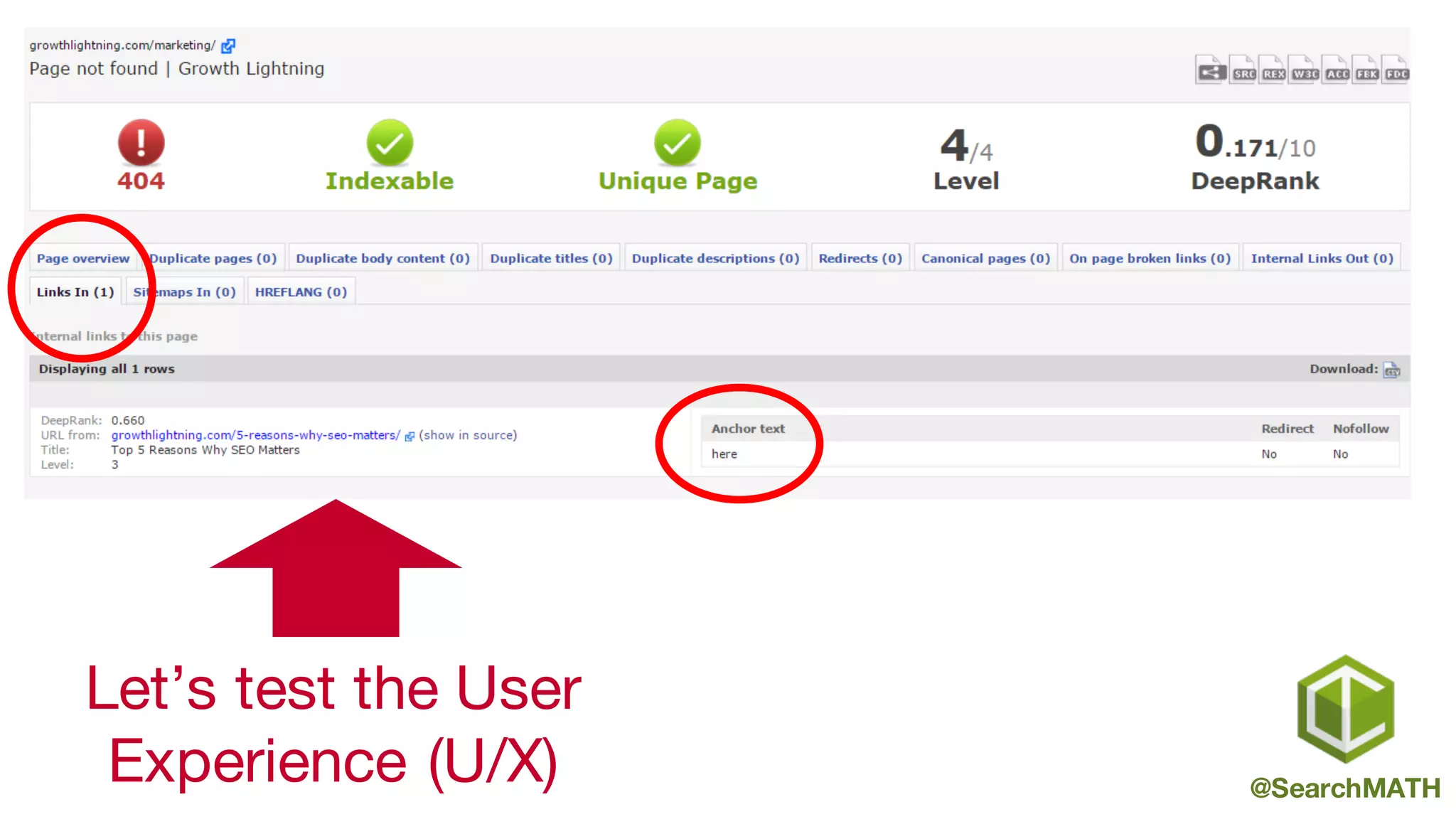 @SearchMATH
Let’s test the User
Experience (U/X)
 