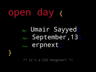 ERPNext Open Day September 2013