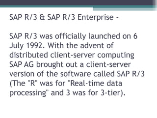 SAP | PPT