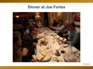 9
Dinner at Joe Fortes
 