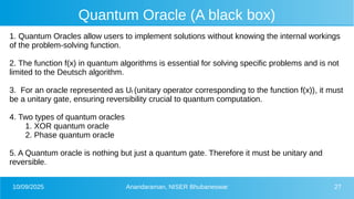 Introduction to Quantum Algorithms for beginers | PDF