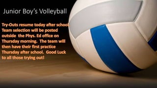 Junior Boy’s Volleyball
 