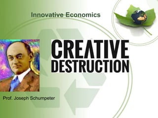 Innovative Economics 
Prof. Joseph Schumpeter 
 