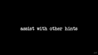 assist with other hints
317
 