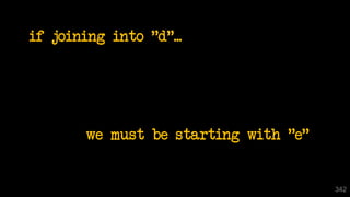342
if joining into "d"...
we must be starting with "e"
 