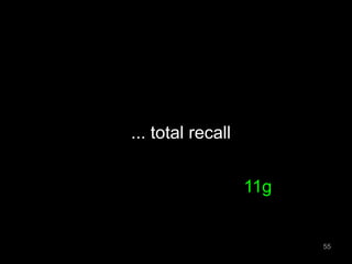 ... total recall 
11g 
55 
 