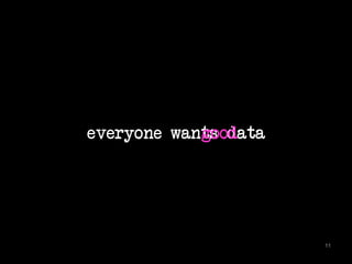 everyone wants 
11 
goodata 
 