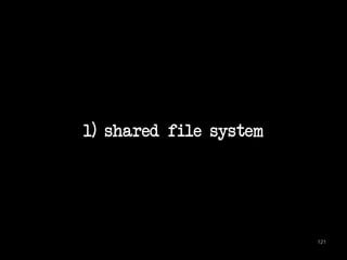 1) shared file system 
121 
 