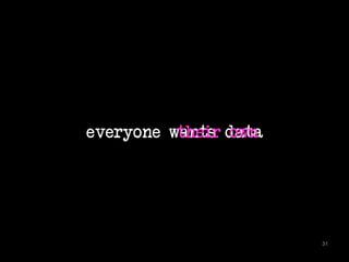 everyone wants 
31 
their doawtna 
 