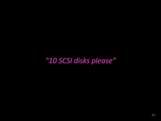 "10 SCSI disks please" 
63 
 