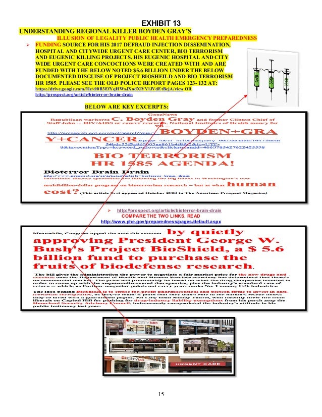 Regional Killer Boyden Gray S 17 Eugenic Funding Newly Concocted