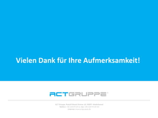 Vielen Dank für Ihre Aufmerksamkeit!
 