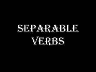 separable verbs 