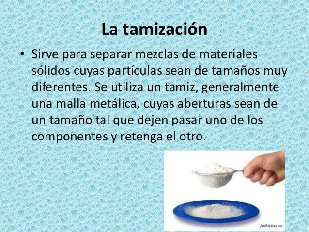 Separación de mezclas heterogéneas