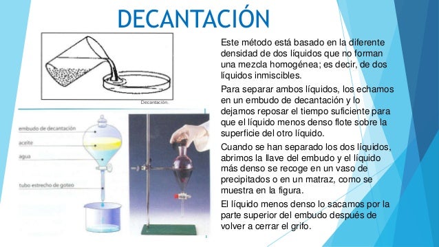Separacion de mezclas